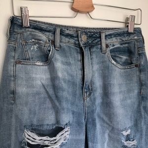 American Eagle Distressed Mom Jeans
